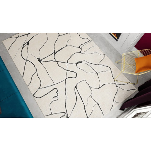 CosmoLiving by Cosmopolitan Cadence Contemporary Dhurrie Beige Area Rug